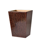 Mike + Ally Bath Accessories Atlantic Bronze Wastebasket | Fig Linens and Home Bathroom Accessory 