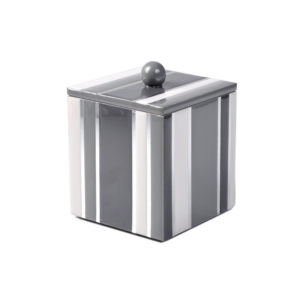 Mike and Ally Catalina Gray Bath Accessories Tall Container with Lid