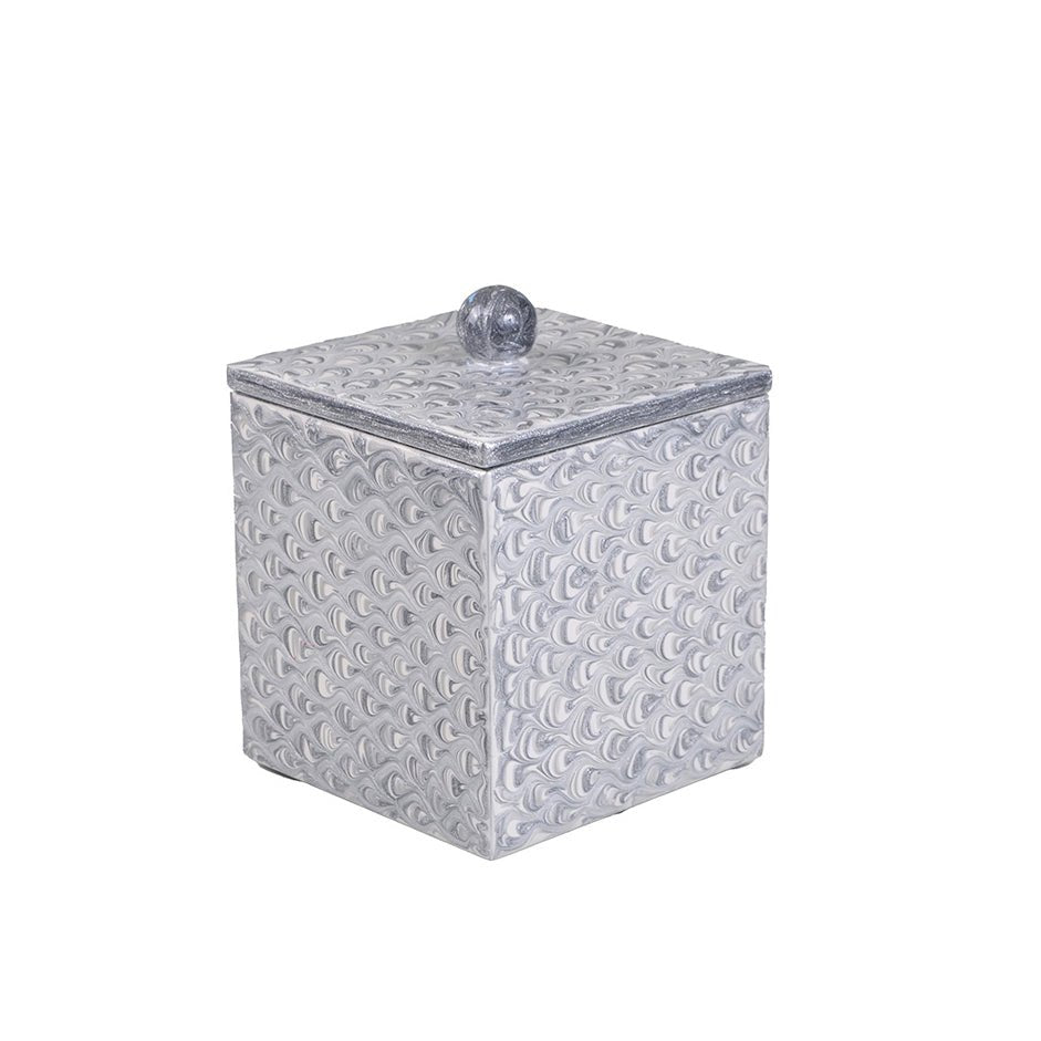 Mike + Ally Bath Atlantic Accessories container Gray | Fig Linens and Home Bathroom Accessory Sets