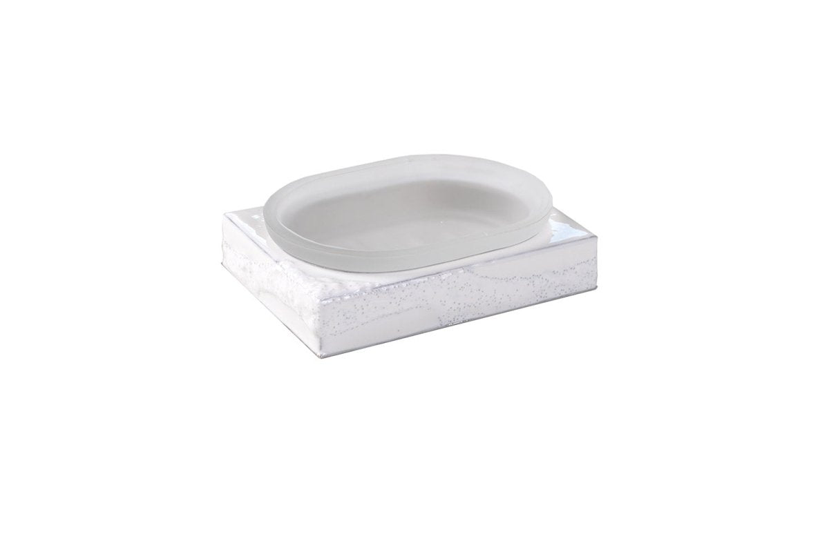 Mike and Ally Bath Accessories - Brut Pearl White at Fig Linens and Home - Soap Dish