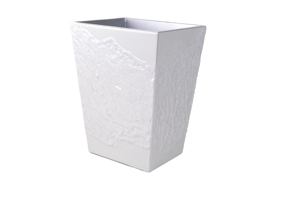 Mike and Ally Bath Accessories - Brut Pearl White at Fig Linens and Home - Wastebin