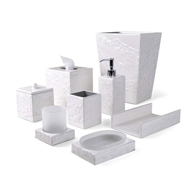 Mike and Ally Bath Accessories - Brut Pearl White at Fig Linens and Home 1