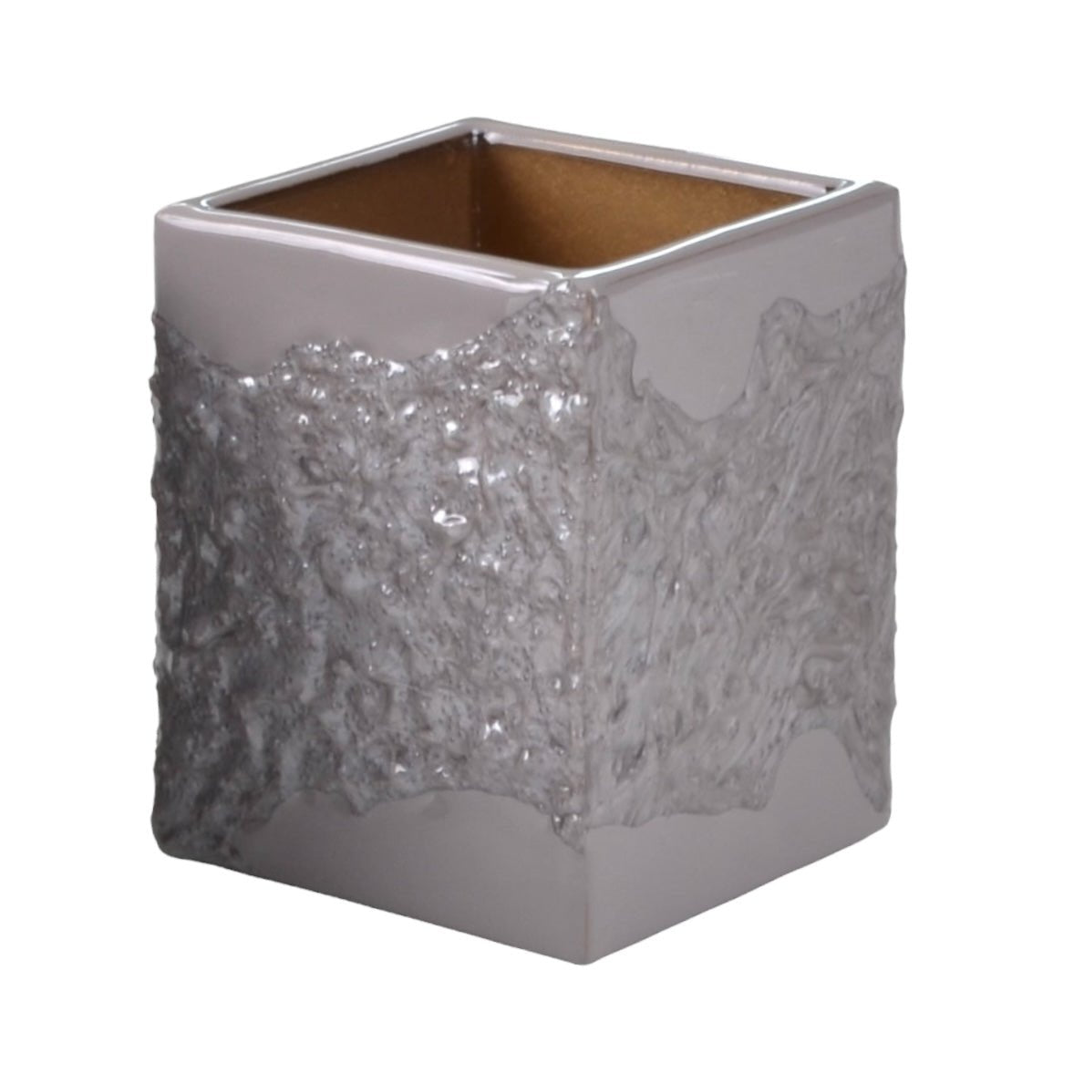 Mike and Ally Bath Accessories - Brut Textured Bath Accessories for Luxury Bath - Coffee Colorway