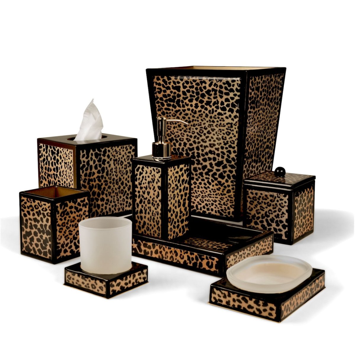 Mike Ally Congo Animal Print Bath Accessories Collection at Fig Linens and Home