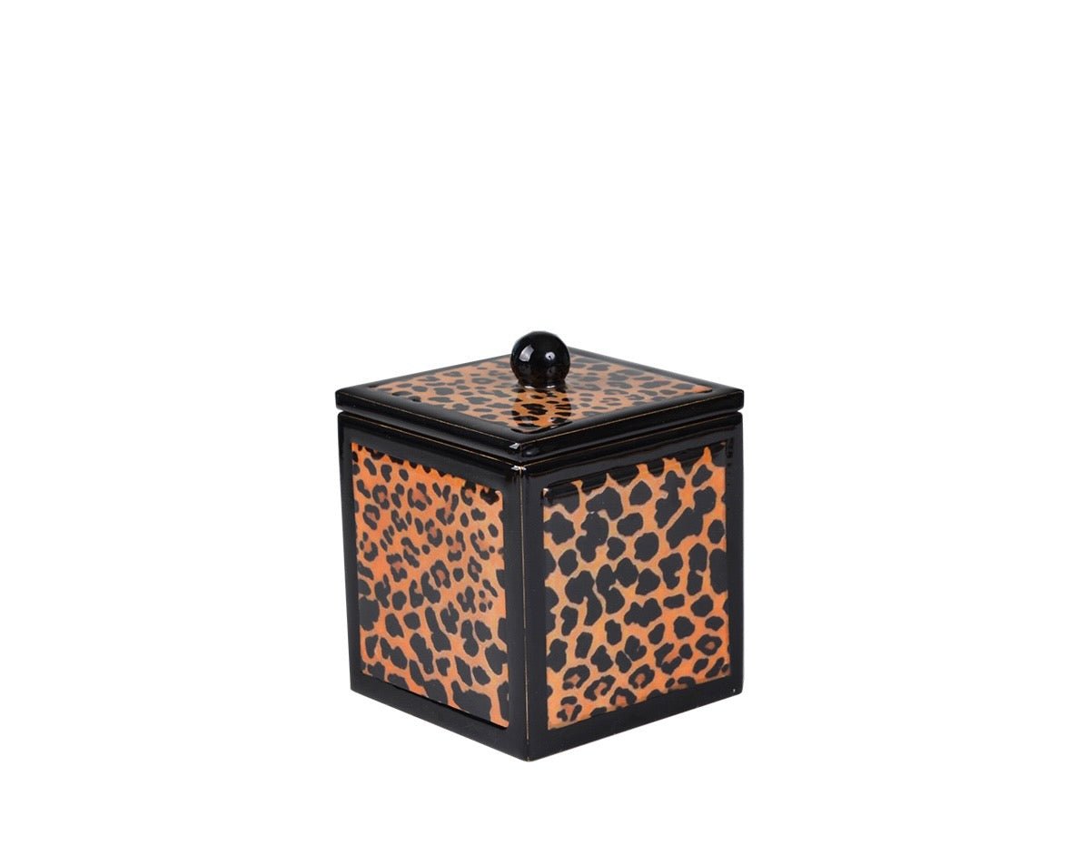Mike Ally Congo Animal Print Bath Accessories Container at Fig Linens and Home