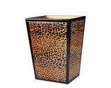 Mike Ally Congo Animal Print Bath Accessories Wastebasket at Fig Linens and Home