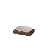 Soap Dish in Bronze - Shagreen Luxury Bath Accessories by Mike + Ally at Fig Linens and Home