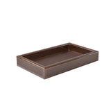 Vanity Tray in Bronze - Shagreen Luxury Bath Accessories by Mike + Ally at Fig Linens and Home