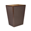 Wastebasket in Bronze - Shagreen Luxury Bath Accessories by Mike + Ally at Fig Linens and Home