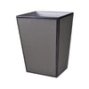 Wastebasket in Black - Shagreen Luxury Bath Accessories by Mike + Ally at Fig Linens and Home