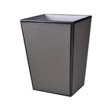 Wastebasket in Black - Shagreen Luxury Bath Accessories by Mike + Ally at Fig Linens and Home