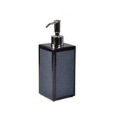 Lotion or Soap Dispenser in Black - Shagreen Bath Accessories by Mike + Ally at Fig Linens and Home