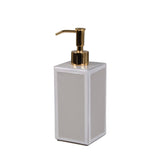 Lotion or Soap Dispenser in Pearl - Shagreen Bath Accessories by Mike + Ally at Fig Linens and Home