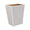 Wastebasket in Pearl - Shagreen Luxury Bath Accessories by Mike + Ally at Fig Linens and Home
