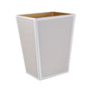 Wastebasket in Pearl - Shagreen Luxury Bath Accessories by Mike + Ally at Fig Linens and Home