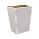 Wastebasket in Pearl - Shagreen Luxury Bath Accessories by Mike + Ally at Fig Linens and Home