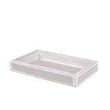 Vanity Tray in Pearl - Shagreen Luxury Bath Accessories by Mike + Ally at Fig Linens and Home