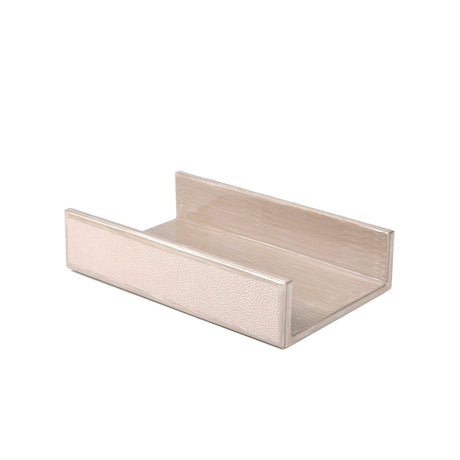 Flat Towel Holder in Putty - Shagreen Luxury Bath Accessories by Mike + Ally at Fig Linens and Home