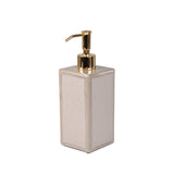 Lotion or Soap Dispenser in Putty - Shagreen Bath Accessories by Mike + Ally at Fig Linens and Home
