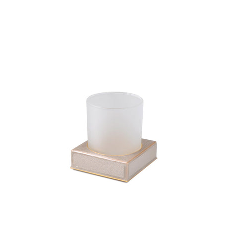 Tumbler in Putty - Shagreen Luxury Bath Accessories by Mike + Ally at Fig Linens and Home
