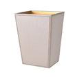 Wastebasket in Putty - Shagreen Luxury Bath Accessories by Mike + Ally at Fig Linens and Home