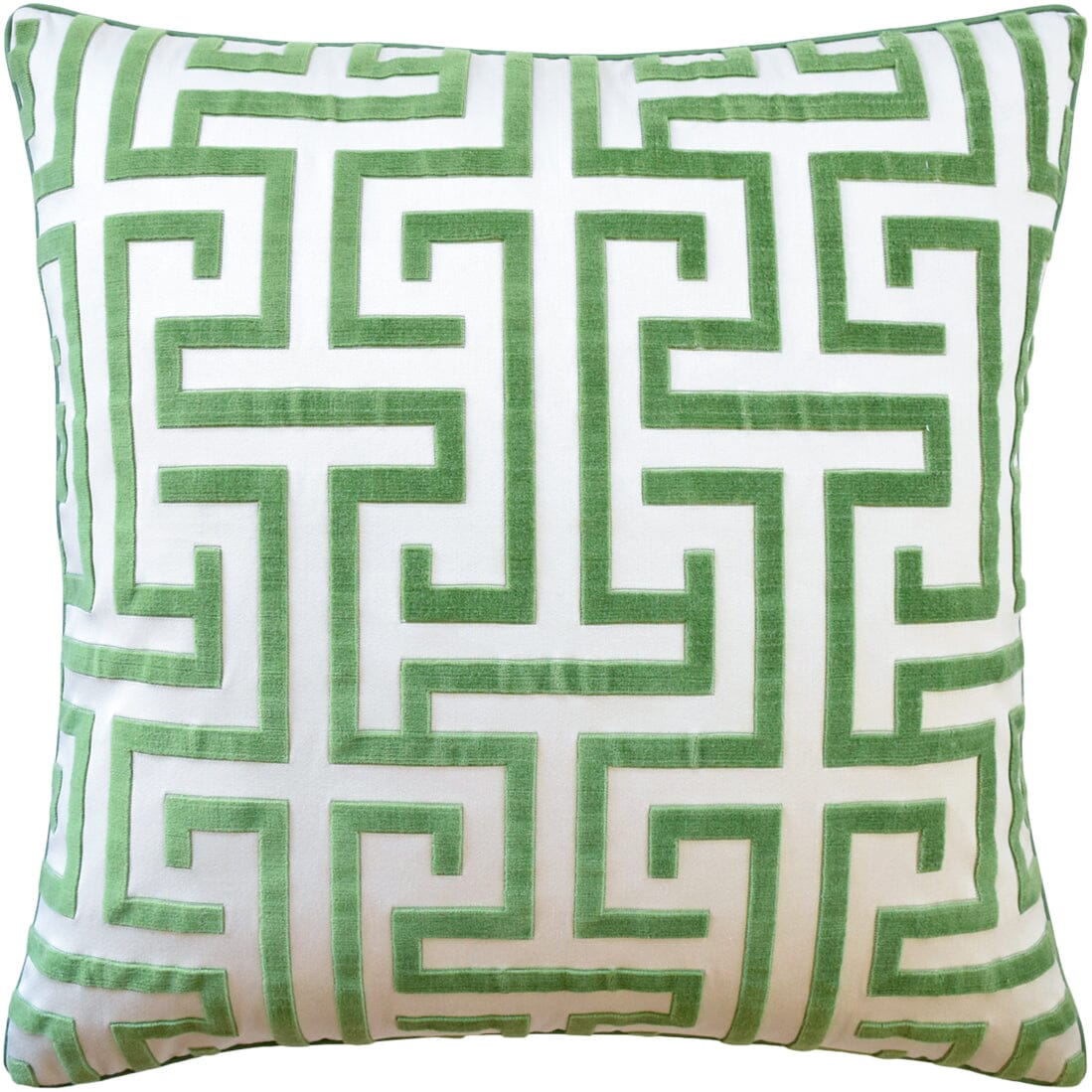 Ming Trail Green Decorative Pillow - Throw Pillow by Ryan Studio made from Thibaut Fabric