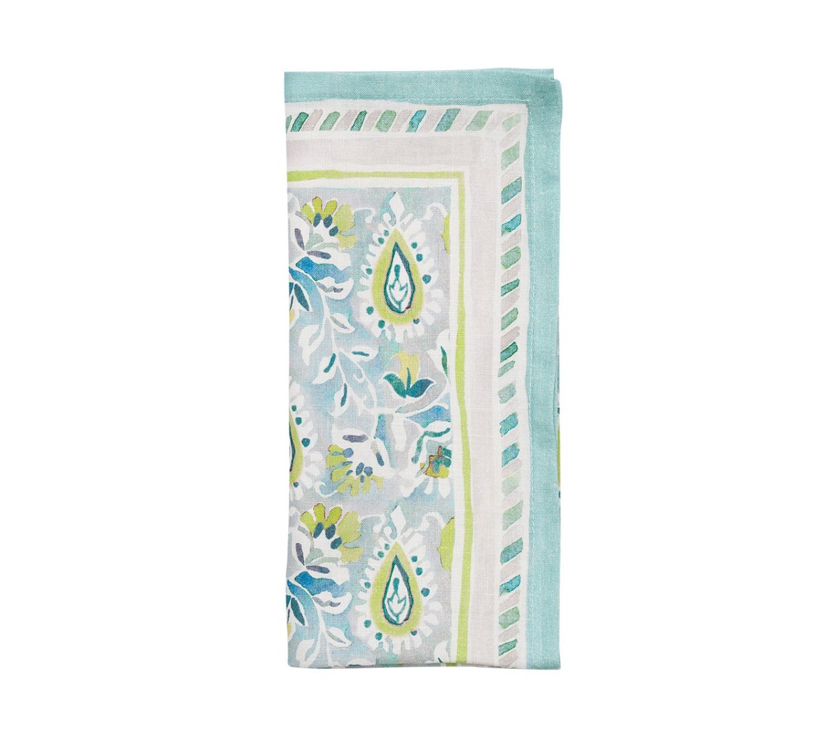 Mira Napkin in Seafoam & Green by Kim Seybert 1