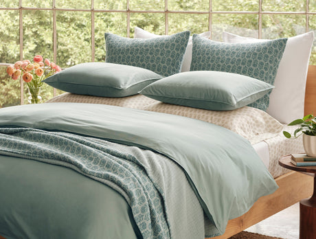 Coyuchi Mirada Thyme Chrysanthemum Organic Matelasse at Fig Linens and Home Lifestyle 1