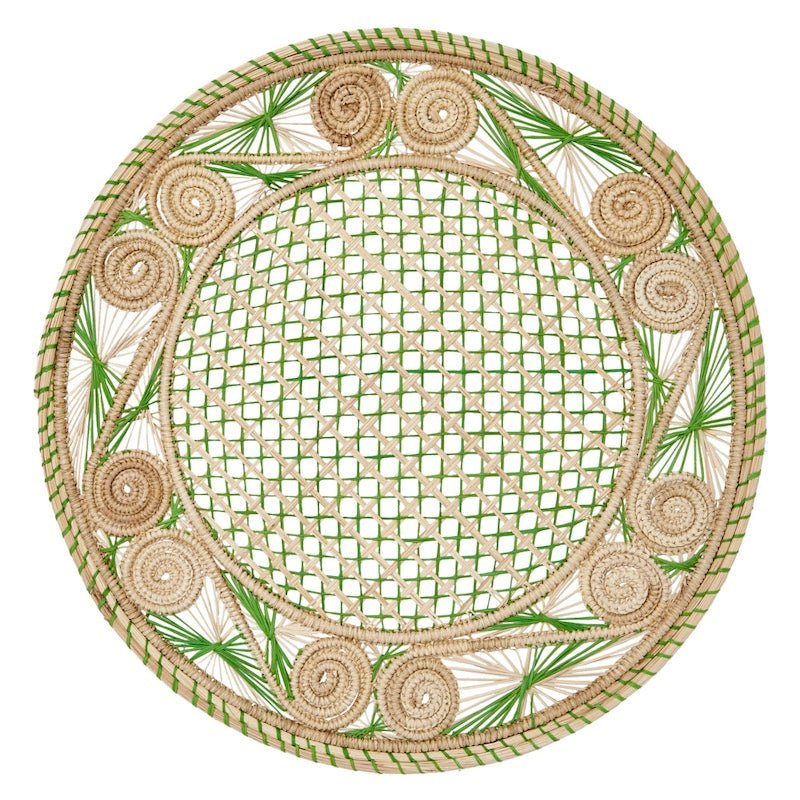 Mode Living Aloha Placemat Apple Green at Fig Linens and Home