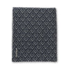Mystic Bed Blanket by Alicia Adams Alpaca - Navy Blue with Ivory at Fig Linens and Home