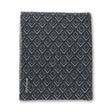 Mystic Bed Blanket by Alicia Adams Alpaca - Navy Blue with Ivory at Fig Linens and Home