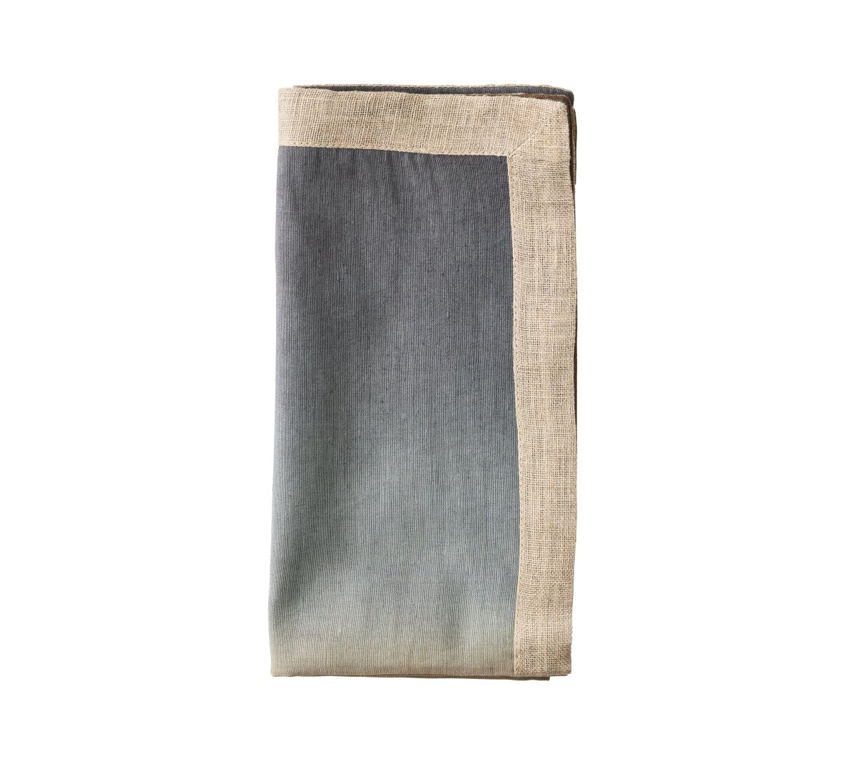 Dip Dye Napkin in Beige, Taupe & Grey by Kim Seybert at Fig Linens and Home - Folded