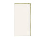 Kim Seybert Casbah Napkins Set of 4 White & Green by Kim Seybert - White/Green Set of 4 Napkins - 21"L x 21"W x 0.1"H at FIG LINENS AND HOME - 1