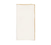 Kim Seybert Casbah Napkins Set of 4 White & Natural by Kim Seybert - White/Natural Set of 4 Napkins - 21"L x 21"W x 0.1"H at FIG LINENS AND HOME - 1