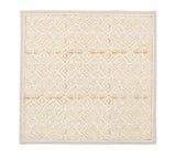 Kim Seybert Alfresco Napkins Set of 4 in Natural & Gray by Kim Seybert - Natural/Gray Napkins Set of 4 - 21"L x 21"W x 0.1"H at FIG LINENS AND HOME - 3