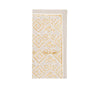 Kim Seybert Alfresco Napkins Set of 4 in Natural & Gray by Kim Seybert - Natural/Gray Napkins Set of 4 - 21"L x 21"W x 0.1"H at FIG LINENS AND HOME - 1
