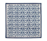 Kim Seybert Alfresco Napkins Set of 4 in Navy & Blue by Kim Seybert - Navy/Blue Napkins Set of 4 - 21"L x 21"W x 0.1"H at FIG LINENS AND HOME - 3