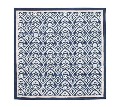 Kim Seybert Alfresco Napkins Set of 4 in Navy & Blue by Kim Seybert - Navy/Blue Napkins Set of 4 - 21"L x 21"W x 0.1"H at FIG LINENS AND HOME - 3
