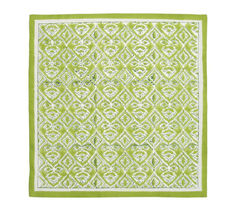 Kim Seybert Alfresco Napkins Set of 4 in Olive & Green by Kim Seybert - Olive/Green Napkins Set of 4 - 21"L x 21"W x 0.1"H at FIG LINENS AND HOME - 3