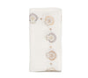Carnation Napkin in White, Natural & Gray by Kim Seybert