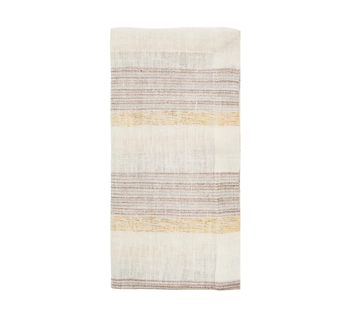 Broad Stripe Gray/White Napkin | Kim Seybert at Fig Linens and Home