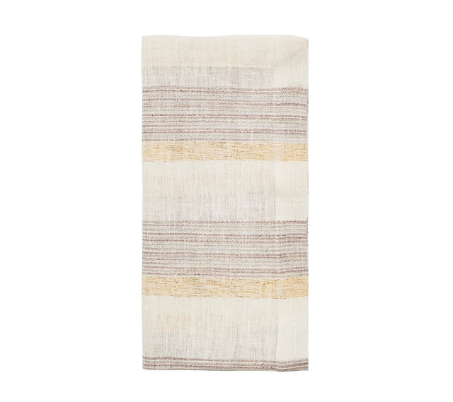 Broad Stripe Gray/White Napkin | Kim Seybert at Fig Linens and Home