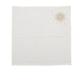 Kim Seybert Starburst Napkin in White Gold & Silver Set of 4 by Kim Seybert - WHITE/GOLD/SILVER 21"L x 21"W x 0.1"H Napkin - Set of 4 at FIG LINENS AND HOME - 5
