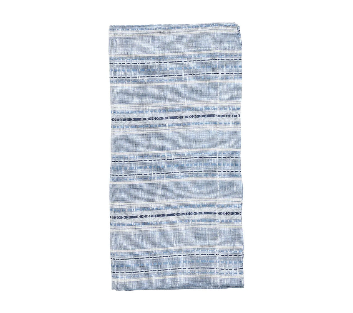 Mayfair Blue/White Napkin | Kim Seybert at Fig Linens and Home
