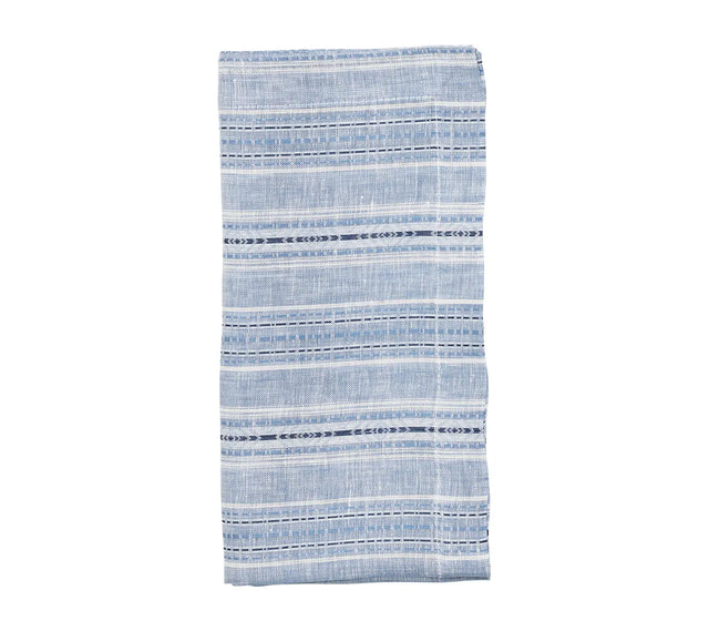 Mayfair Blue/White Napkin | Kim Seybert at Fig Linens and Home