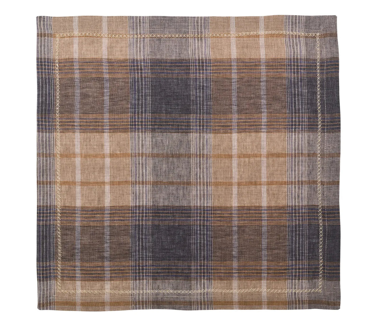 Henley Brown/Multi Napkin Detail 6 | Kim Seybert at Fig Linens and Home