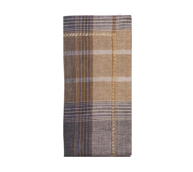 Henley Brown/Multi Napkin | Kim Seybert at Fig Linens and Home