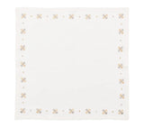 Clover White/Natural/Gray Napkin Detail 6 | Kim Seybert at Fig Linens and Home