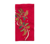 Holly Ribbon Red/Green/Gold Napkin | Kim Seybert at Fig Linens and Home
