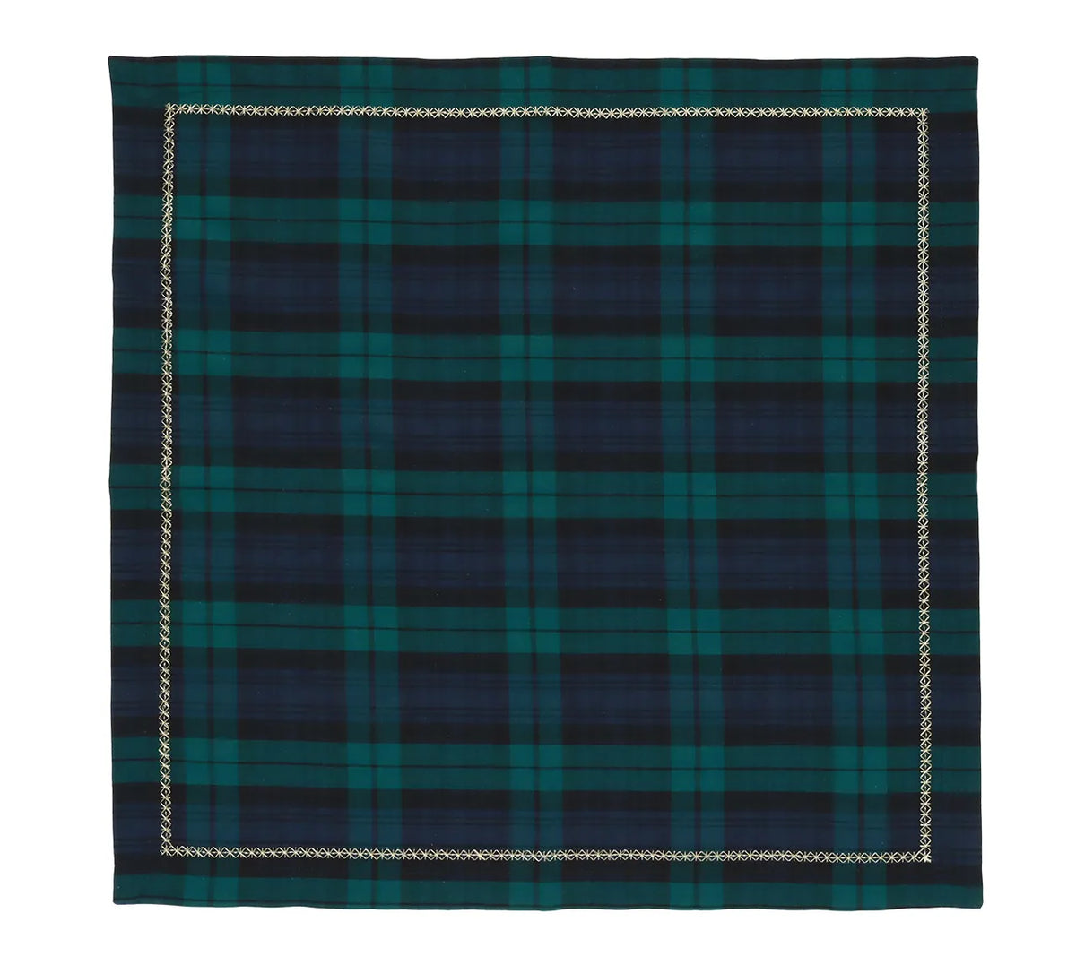 Watchplaid Blue/Green Napkin Detail 6 | Kim Seybert at Fig Linens and Home